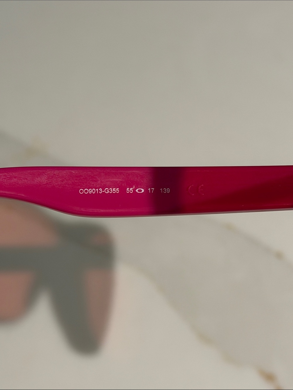 Oakley Hot Pink and Black Frogskins Sunglasses with Semi-Mirror Lenses - Picture 3 of 5